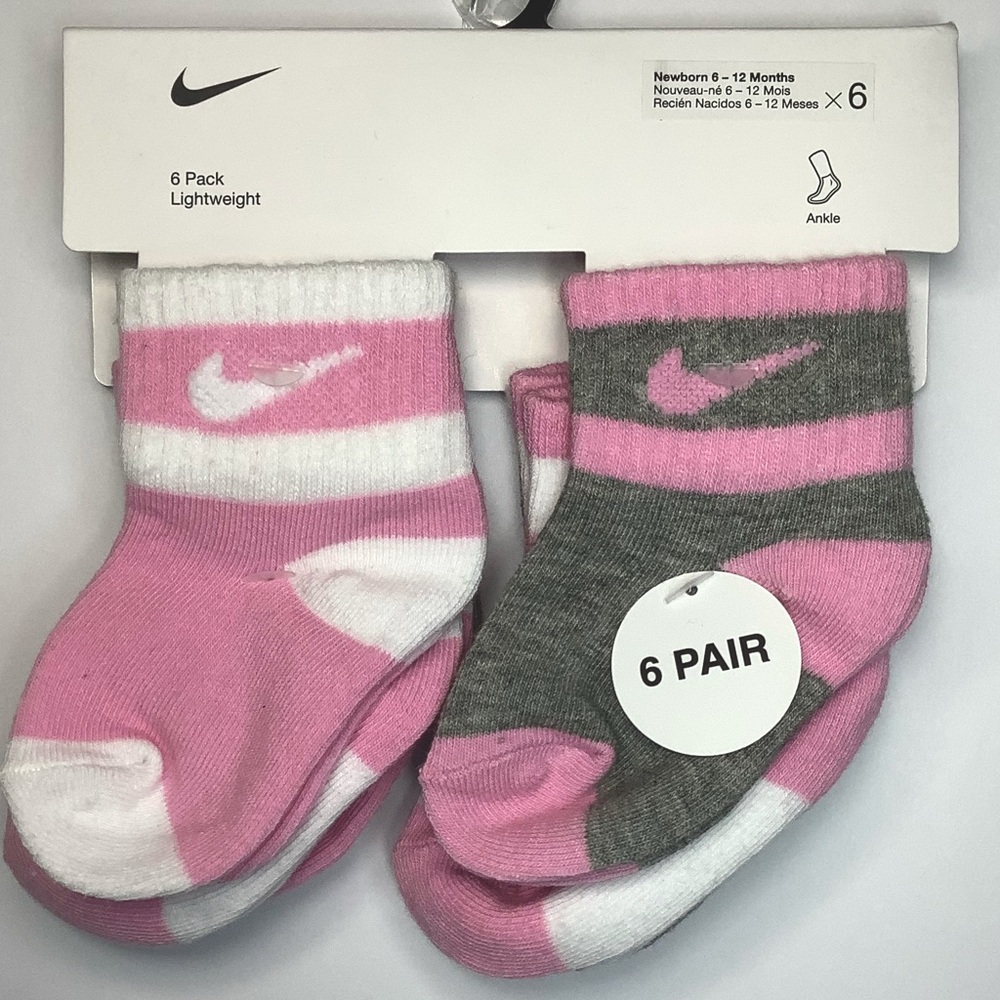 Nike girl infant ankle socks - 6pairs